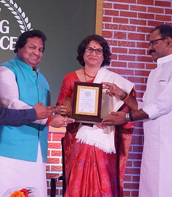 Excellence Award for contribution to education in Central India by IBC24