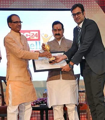 Excellence Award for contribution to industry in Central India by IBC24